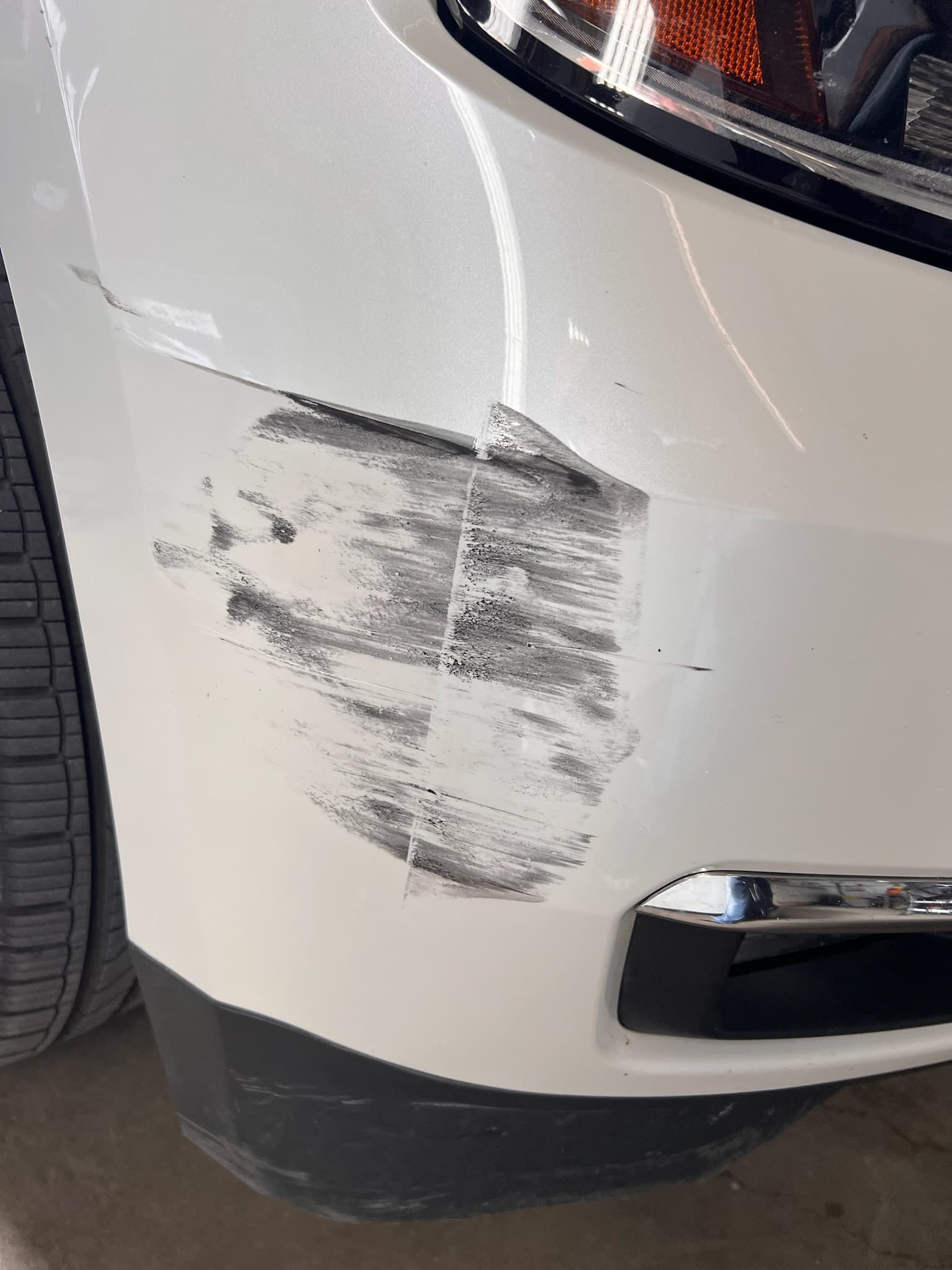 Body panel restoration in progress
