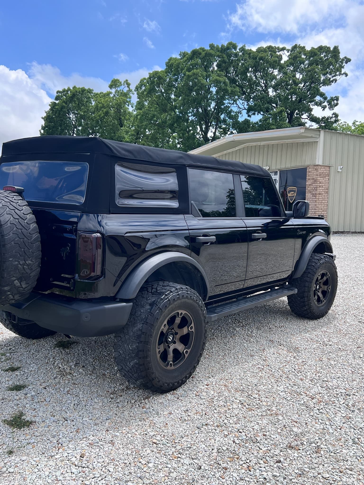Black Ford Bronco detailed by Grimeaway