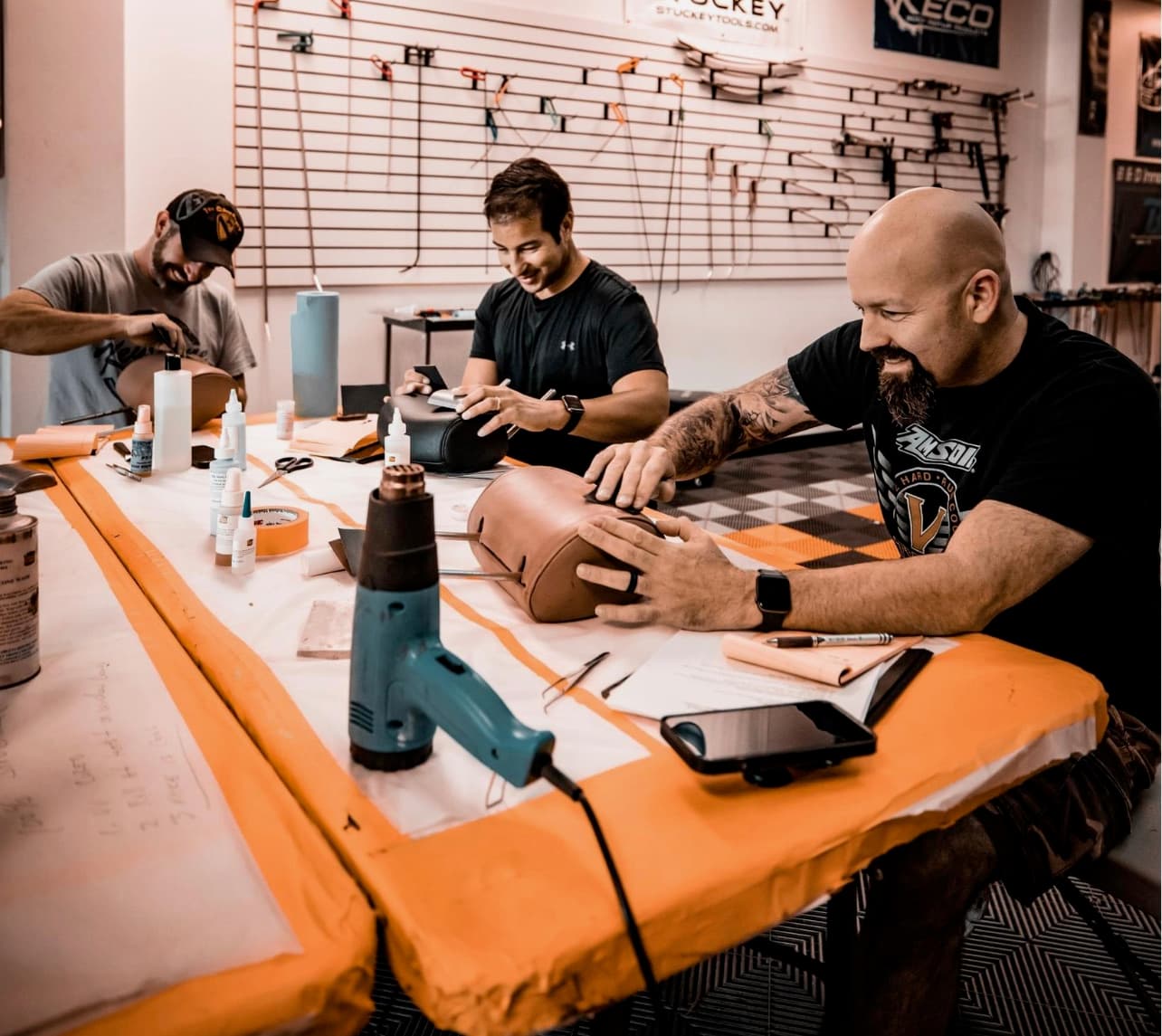 Destry Musgrove teaching a hands-on reconditioning class