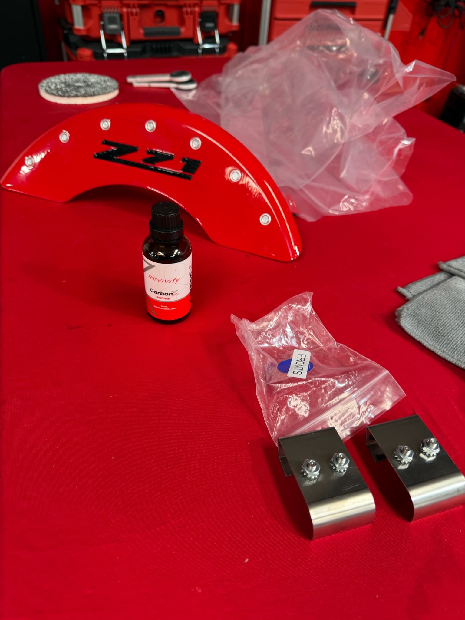 Red paintwork after Revivify coating