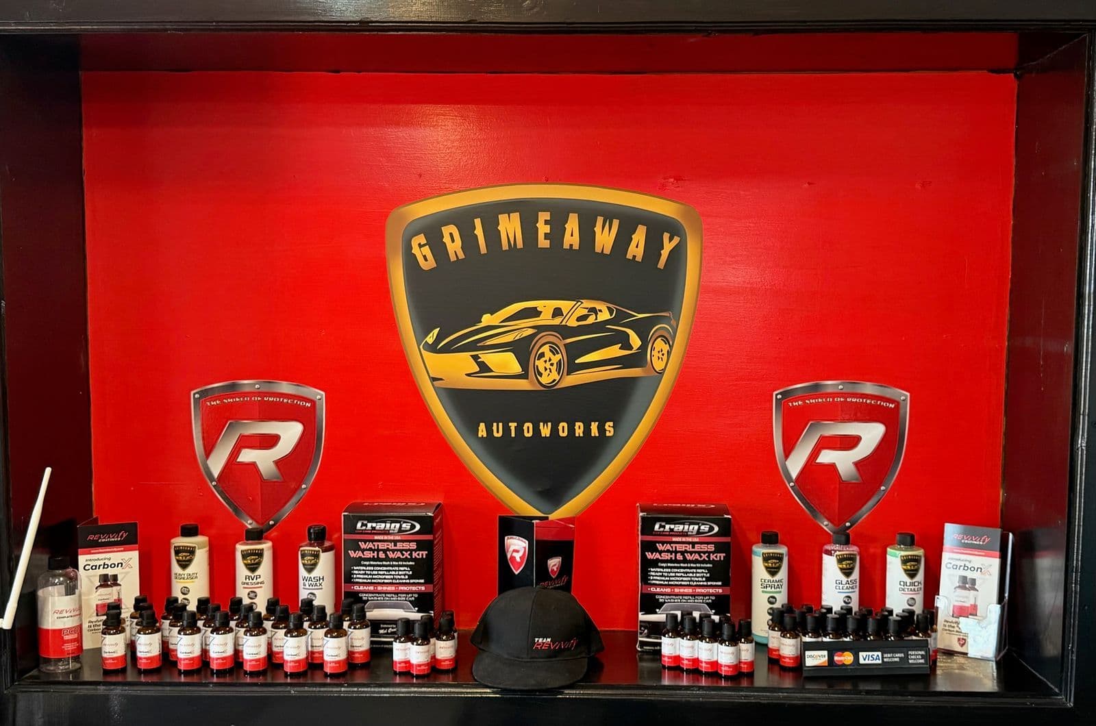 Revivify installation bay at Grimeaway Autoworks